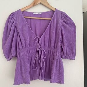 MANGO 3 tie open shirt